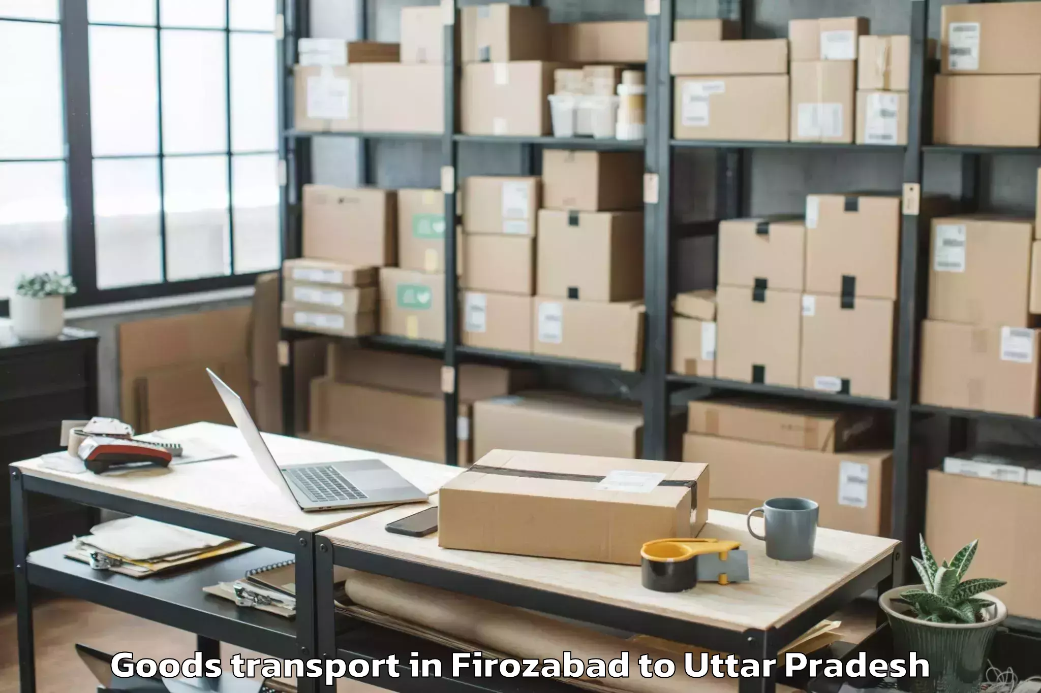 Trusted Firozabad to Mau Goods Transport